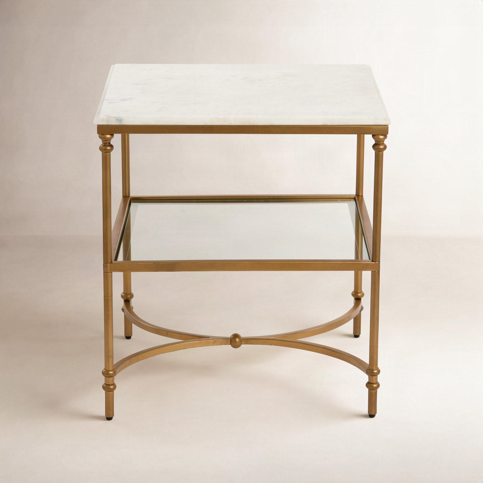 End Table, Gold
