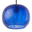 Luminaire suspendu en verre 9,8 po Leona Glam Blue