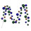 Vickerman 10' Champagne And Rose Assorted Finish Branch Ball Ornament Garland.