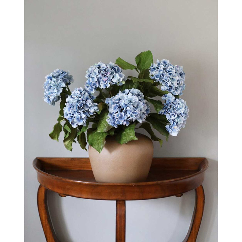 Green Double Hydrangea 36", Blue/Purple