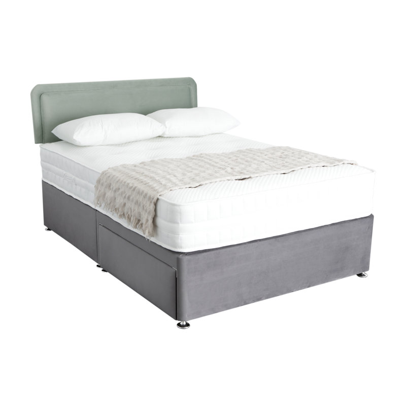 Wile Upholstered Headboard, Sage, Kingsize (5'), Velvet