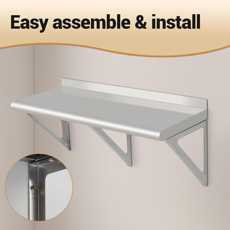 Floating Shelf, 43.18cm H x 91cm W x 45.72cm D