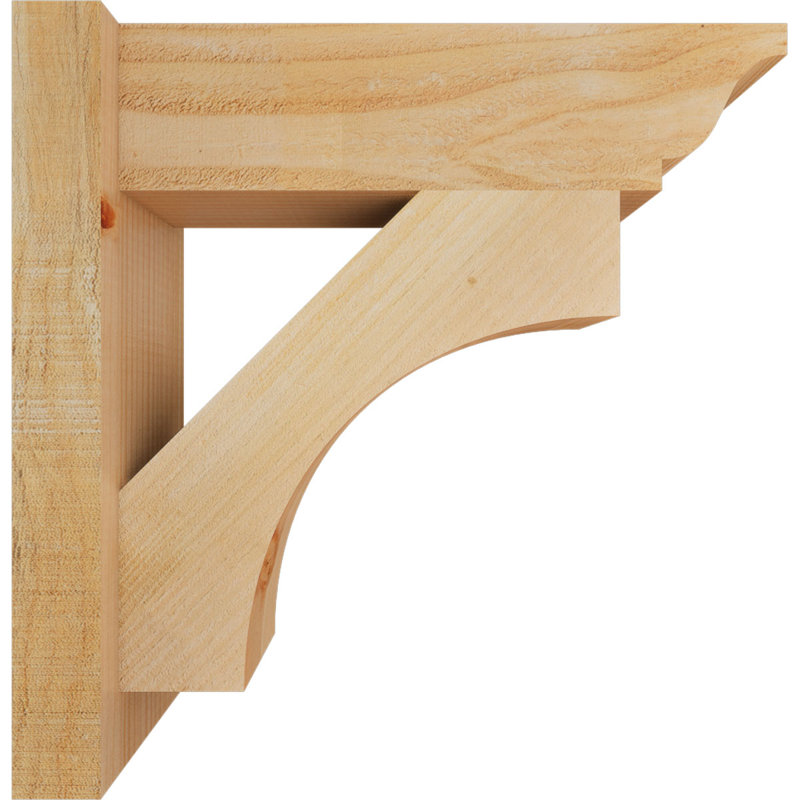 Persienne en bois Westlake, Sapin Douglas de 6 po (sciage brut), P 18 po x H 18 po