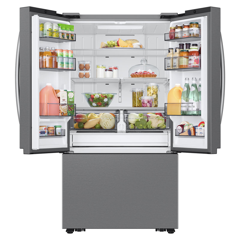 Samsung 32 cu. ft. Mega Capacity 3-Door French Door Refrigerator with Dual Auto Ice Maker in Fingerprint Resistant Stainless Steel