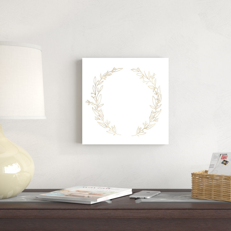 Couronne d'or II par Annie Warren - peinture sur toile tendue, H 12 po x l 12 po