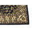 Tapis bleu foncé foncé touffeté à la main à motif floral 5 x 8