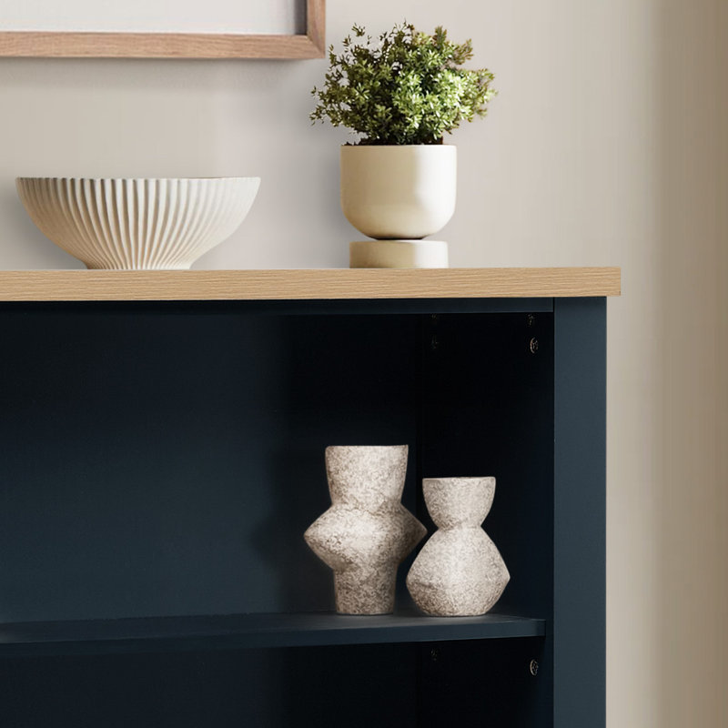 Taveah 109cm H x 89cm W Bookcase
