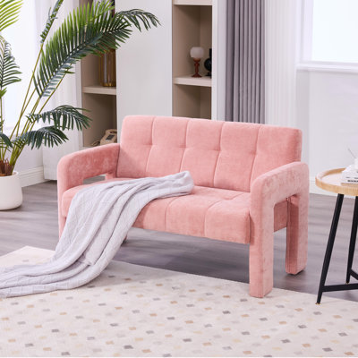Petit canapé-causeuse avec accoudoirs doubles, fauteuil double moderne pour petits espaces