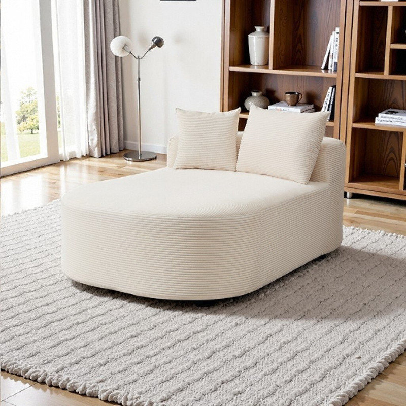 Canapé-lit convertible Corduroy, Beige