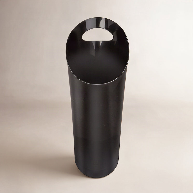 Corbeille pour déchets 2 gallons Skinny, Noir