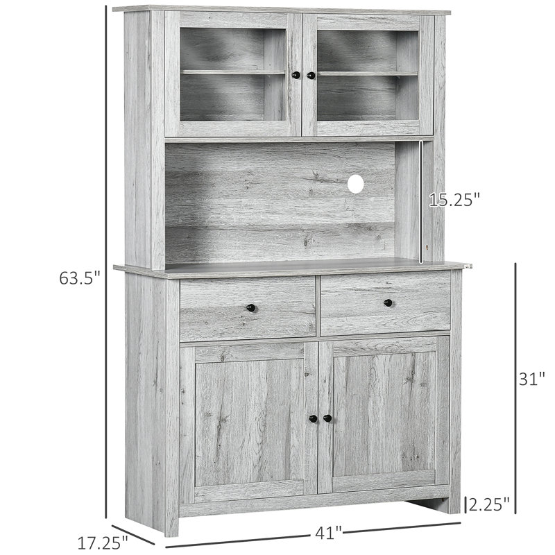 Buffet de cuisine avec huche 63,5 "
