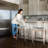 Maven Lane Adrien Backless Saddle Kitchen Stool with Fabric Upholstery-125402558-125402551