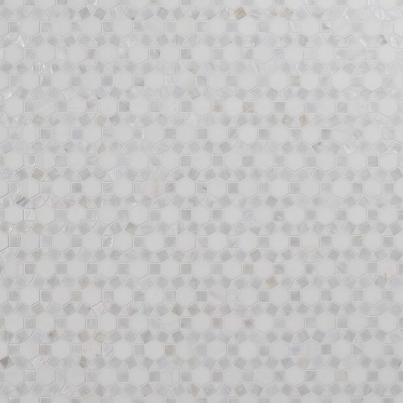 Victoria Pearl Thassos & Shell Tile