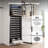 Yeego Singel Zone 23.4" 165 Bottle Wine Refrigerator Freestanding/Build-in Wine Cooler(Left-Hinged)-120877763