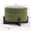 Repose-pieds de rangement capitonné rond de 26 po de largeur-14250692