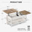 Table basse à plateau relevable avec rangement-1352231401