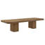 Table de salle à manger/conférence Giulia extensible, rectangulaire, plateau en bois massif, 284 cm à 406 cm-513537375