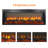 Innoflame 54" Electric Fireplace Insert, Realistic Flame & Resin Log, Adjustable Flame Brightness & Thermostat, Fireplace Heater W/ Remote, Timer, Overheating Protection, 1400w (52 1/8"w X 18 13/16"h)