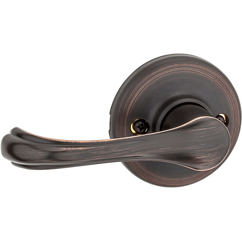 Kwikset Dorian Keyless Entry Door Lever with Round Rosette