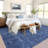 Washable Rugs for Living Room, Non-Shedding Foldable Modern Carpet with Non-Slip Rubber Backing, Minimalist Low Pile Thin Indoor Mat-56919643