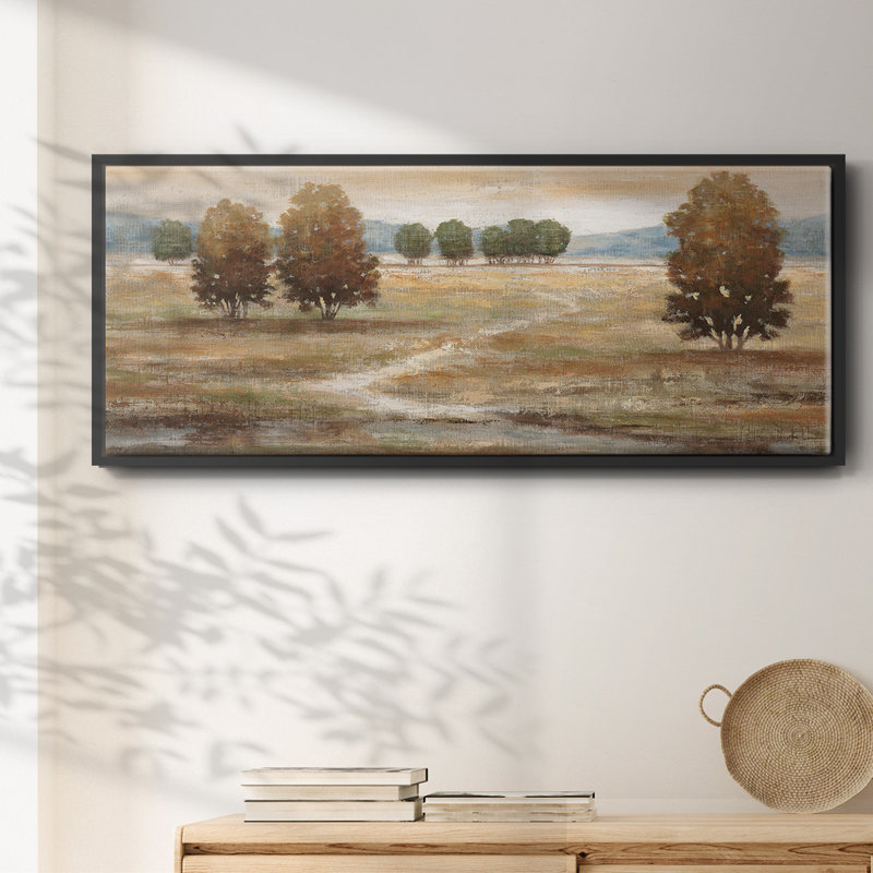 Lin paysage I - toile encadrée