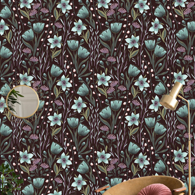 Rouleau de papier peint adhésif Brazos, L 16,67 po x l 25 po