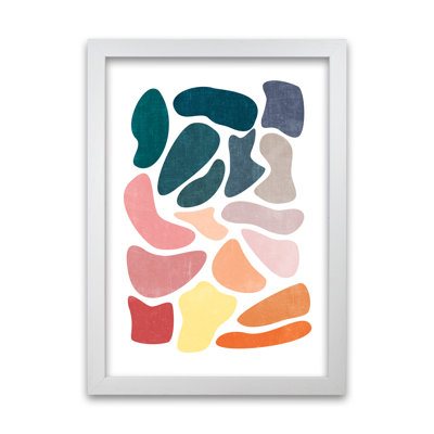 Colourful Abstract Shapes A - Print