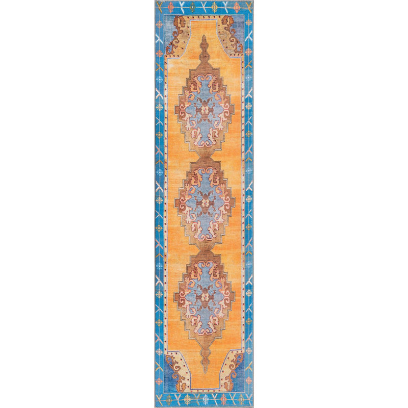 Oppie Chenille Oriental Indoor Rug, Runner 2'6" x 10'