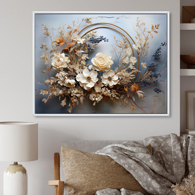 Farmhouse Wreath Still Life - Art mural couronne