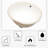 19X16x8 Inch Ceramic Oval Undermount Bathroom Sink With Overflow - White, Stain-, Space Enhancing Undermount, Stain , Modern Feature