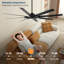 75 Inch Industrial DC Motor Ceiling Fan No Light