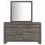 Commode 6 tiroirs avec miroir Funston