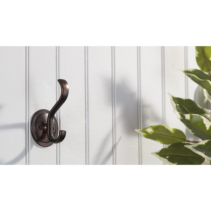 Classic Metal Wall Hook, Brushed Oil-Rubbed Bronze