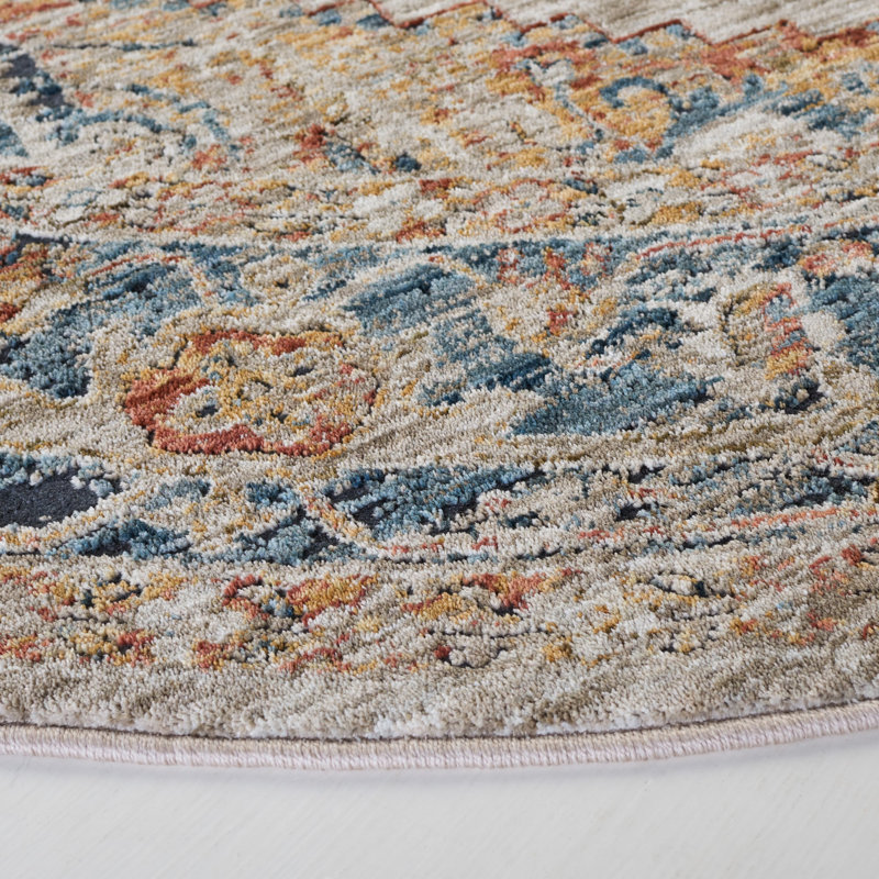 Silverado Performance Oriental Rug, Round 6'4"