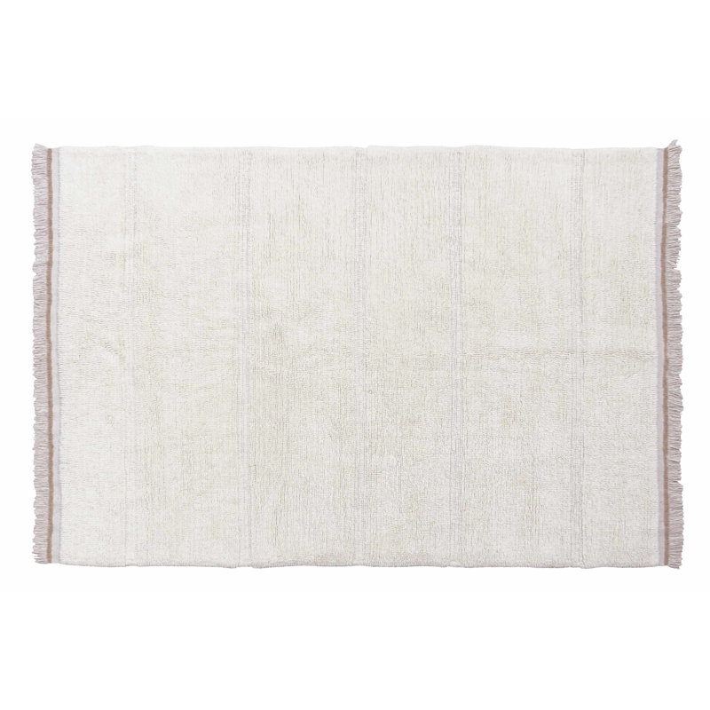 Sheep Of The World Hand Tufted Wool Area Rug in Sheep White, Rectangle 6'7" x 9'10"
