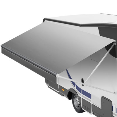 Remplacement de l'auvent pour véhicule récréatif de RV, 15 pi (tissu 14 pi 2 po) de 18 oz en vinyle résistant résistant aux intempéries, auvent de camping, auvent extérieur imperméable avec protection UPF50 + pour véhicule récréatif, camping-ca