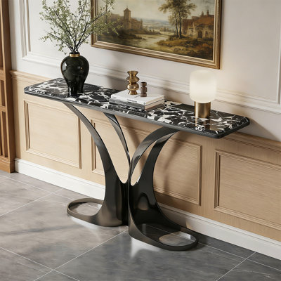 Modern Marble Top Console Table