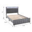 Grand lit 1 pièce avec tablette de rangement et DEL-1580015875