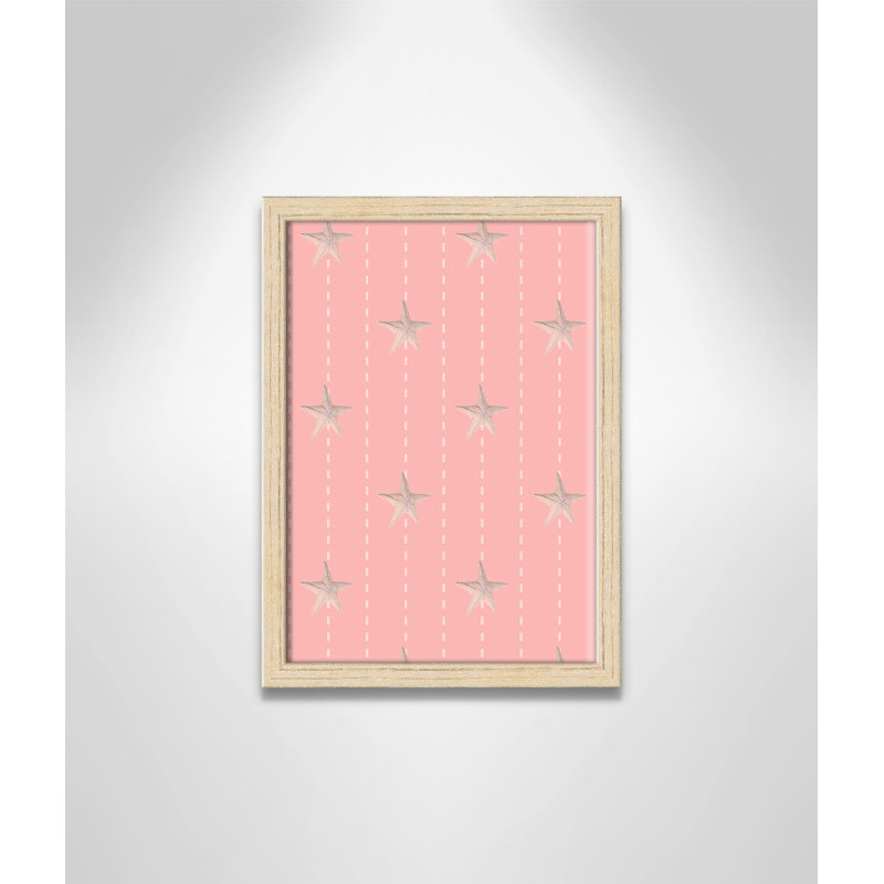 Étoile de mer fantaisiste au point, H 14 po x l 10 po x P 1,18 po, Encadré de boîte beige
