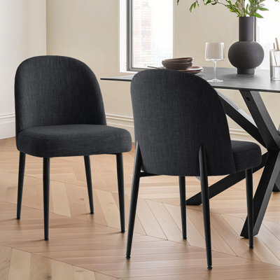 Gramercie Upholstered Dining Chair with Metal Legs
