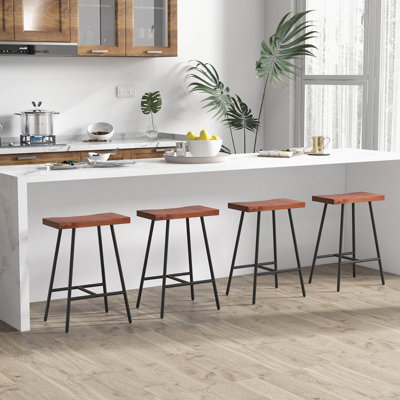 Counter Stool with Metal Frame