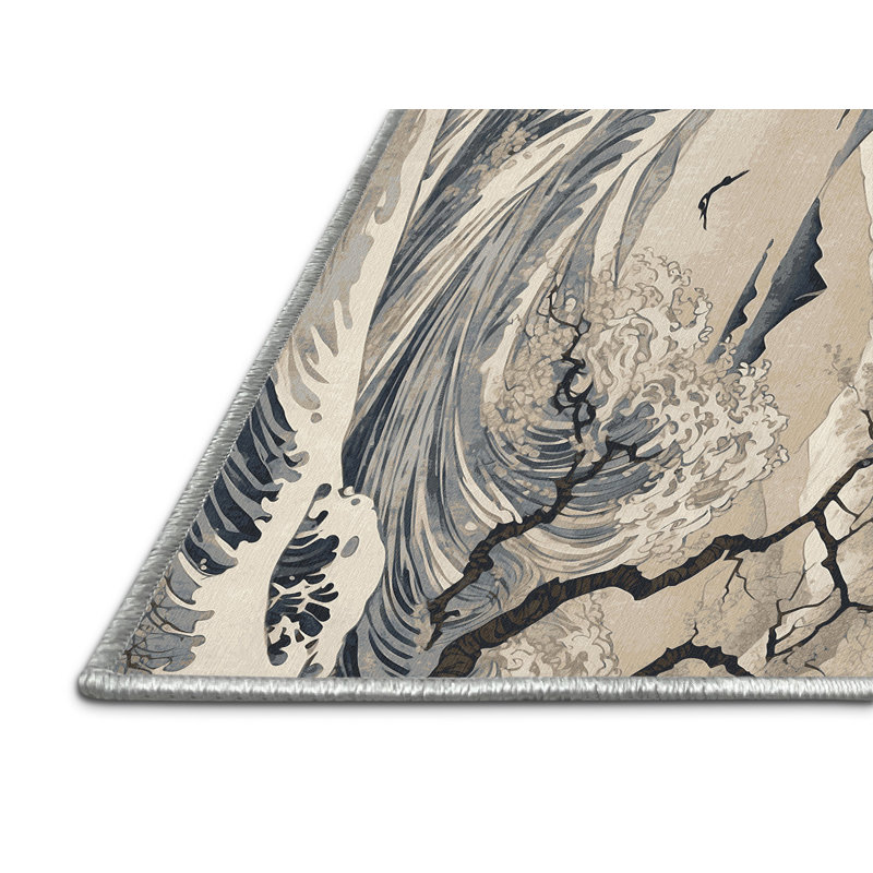 Tapis ondulé Sakura, Carré 7 pi