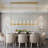7-Light Dimmable Linear Kitchen/Island Chandelier-773579589