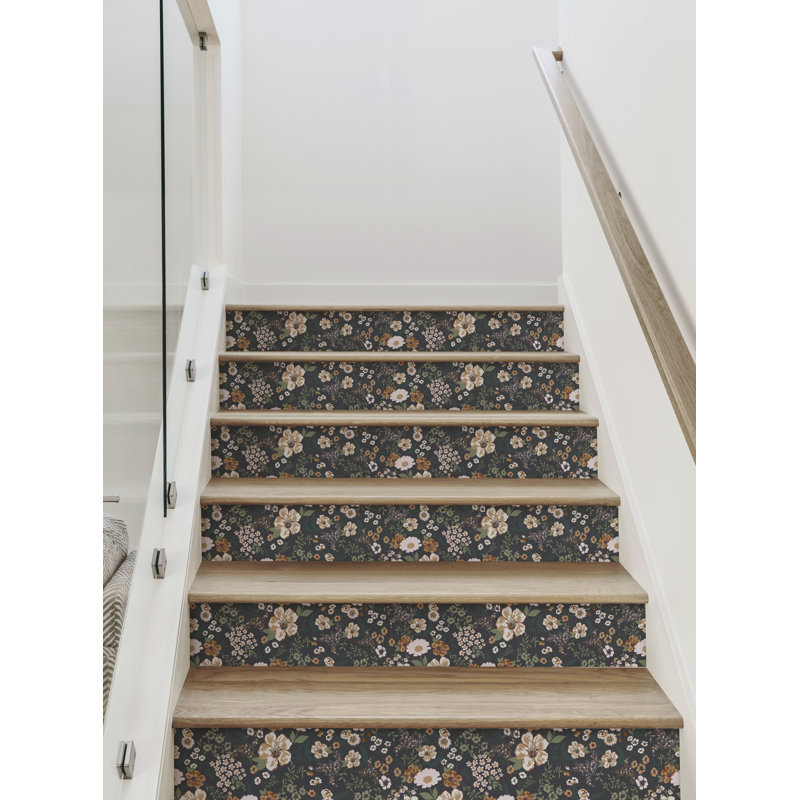 Montant d'escalier en vinyle Earthy Botanics, Foncé, H 7,5 po x l 48 po