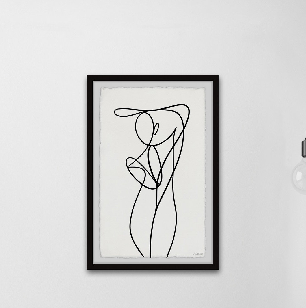 Orren Ellis 'Body Outline' - Picture Frame Painting Print on Paper ...