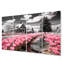«Pink Farmhouse Frontyard Oasis», ensemble d'art mural en métal Farm