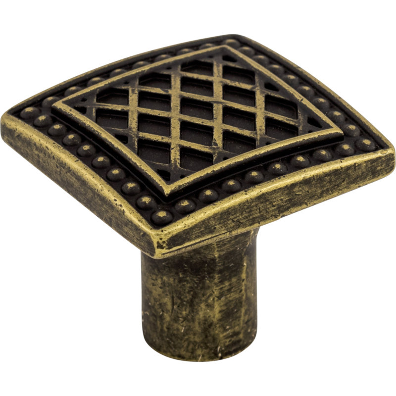 Trevi 1 1/4" Length Square Knob, German Bronze
