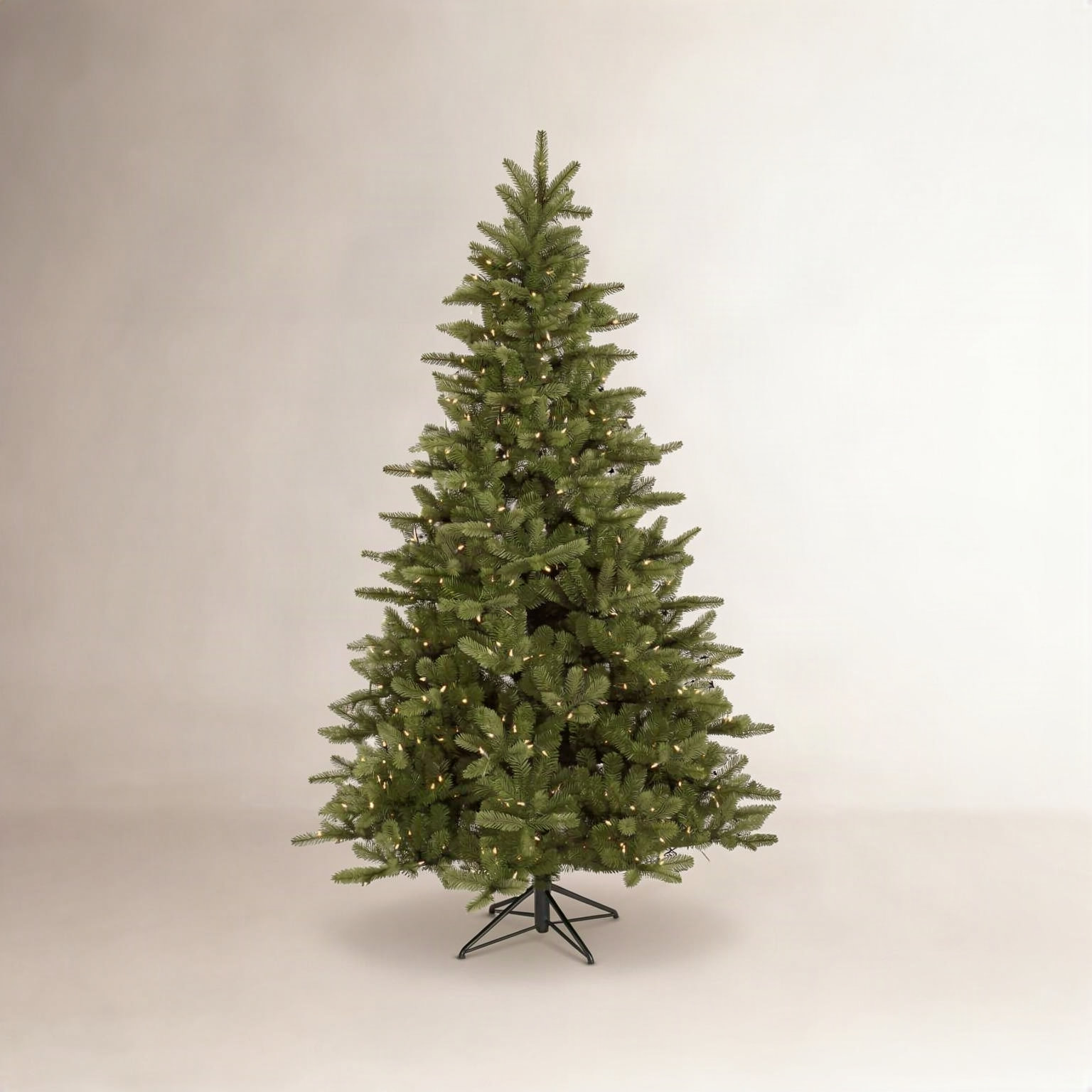 King 14' Pre-Lit Spruce Christmas Tree, 9' H, Clear/White Dura-Lit® LED