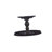 Wooden Kitchen Table with Acacia Wood Round Tabletop and Stylish Pedestal Base - Sand Blasted Black Finish-551190152-551190158-551190157
