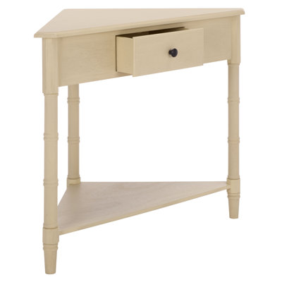 Twerton Solid Wood 3 Legs End Table with Storage